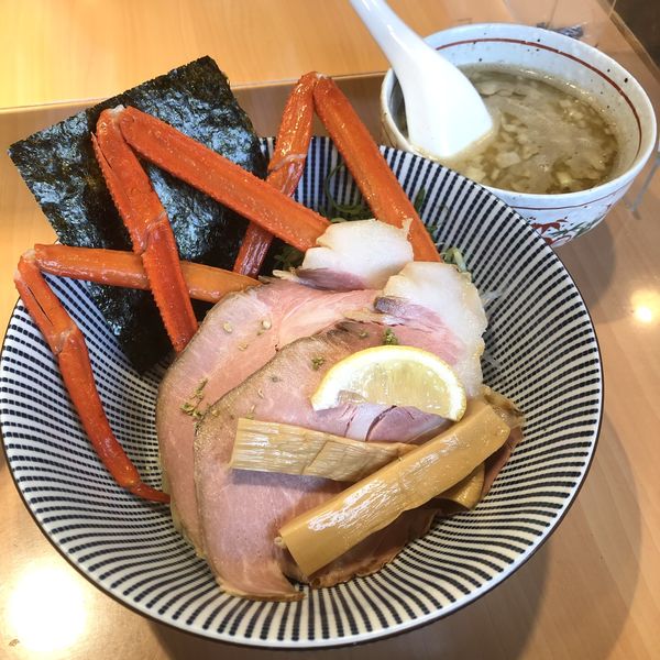 「【限定①】山椒香る蟹つけそば ￥990」@寿製麺よしかわ 川越店の写真