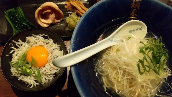 「冷やししらすら～麺（1日15食限定、1100円）」@創始麺屋武蔵の写真