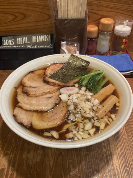 「鷄中華そば（大盛り＆チャーシュー）」@麺屋たつみ 喜心 狭山店の写真