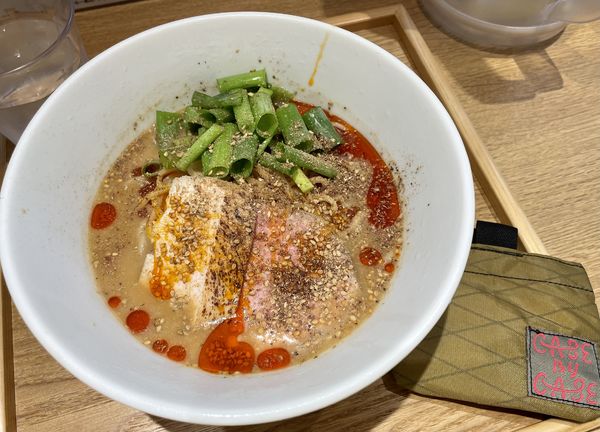 「アカザエビと豆乳の冷やし担々」@ふく流らーめん 轍 東京高田馬場本店の写真