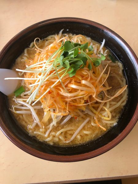 「ねぎみそ（麵大盛）」@くるまやラーメン 箕輪店の写真