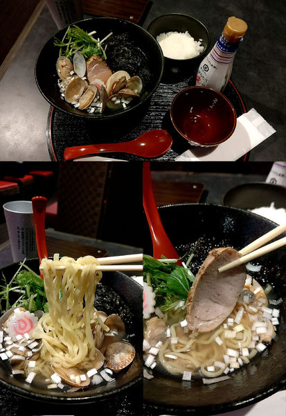 「『冷やし大粒あさりラーメン+Aセット(¥850+200)』」@鉢とれんげの写真