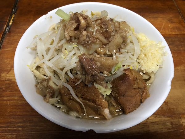 「小ラーメンニンニクアブラ」@蓮爾 新町一丁目店の写真