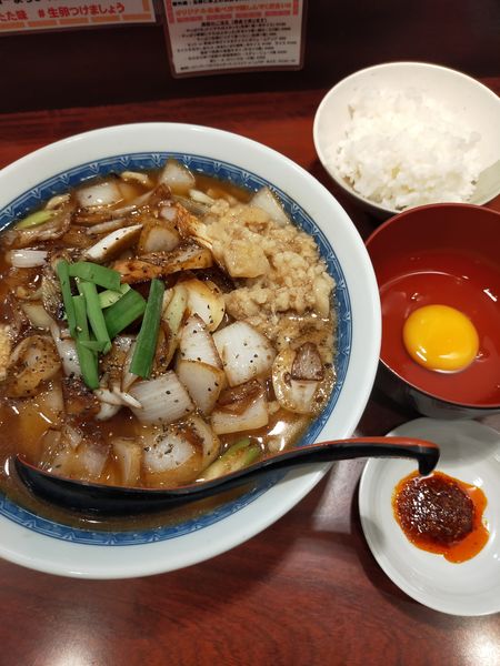 「スタミナ中華セット」@中華そば たた味の写真