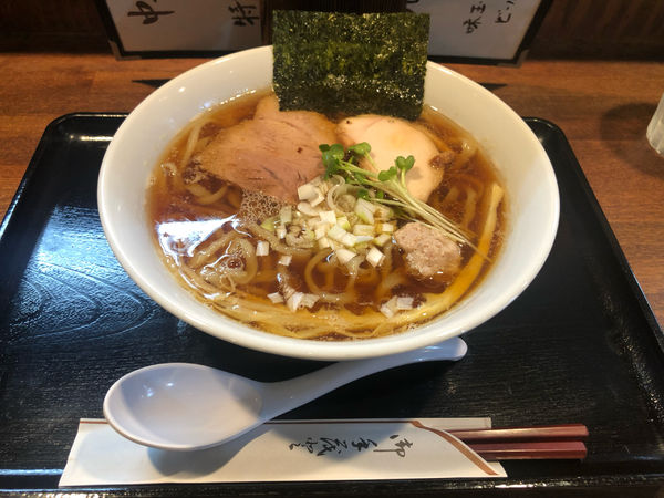 「中華そば（中）880円」@粉麺小屋の写真