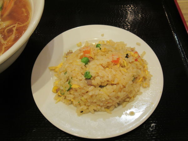 「ニラレバー麺（680円）＋小盛炒飯（100円）セット」@横浜中華 華星 昭島店の写真