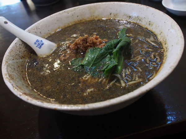 「坦々麺　黒ゴマ　豆板醤と黒酢のさっぱり辛味汁そば」@中国家庭料理 MAOの写真
