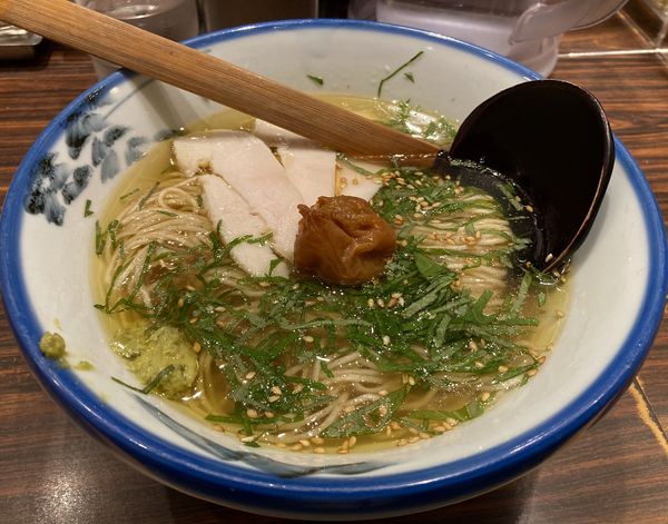 「限定・大葉香る梅塩そば」@AFURI 恵比寿の写真