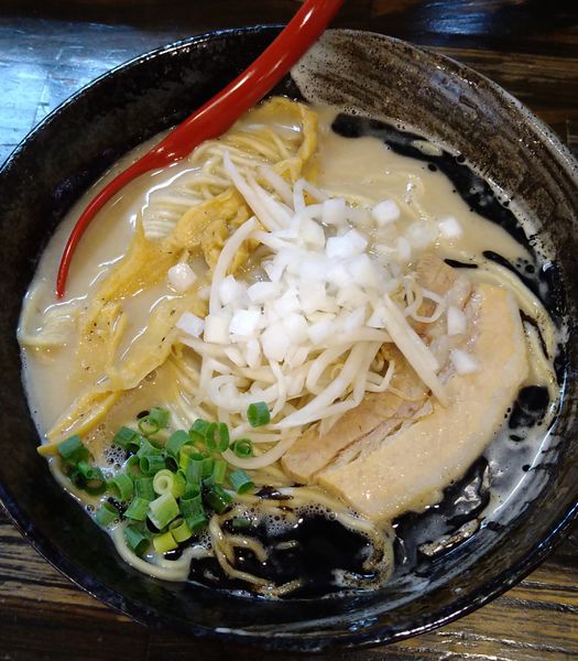 「とりそば黒(大盛)」@麺堂 稲葉 Kuki styleの写真