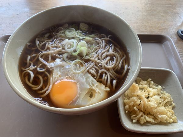 「月見そば (380円)」@そば太田の写真