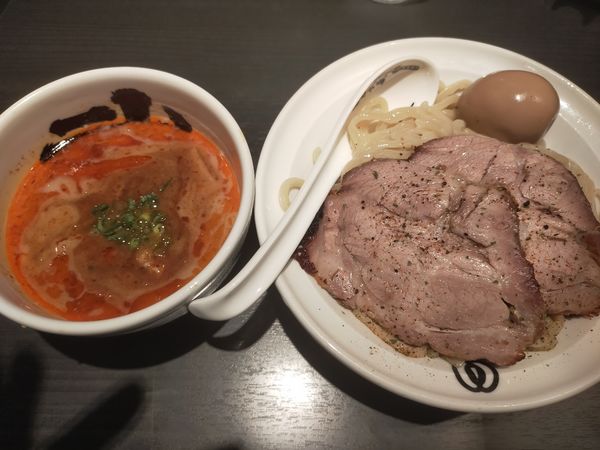 「濃厚相傳つけ麺　赤」@麺屋武蔵 武骨相傳の写真