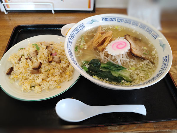 「ゆずしおラーメン＋チャーハンセット(¥950)」@みらいの写真