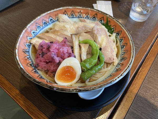 「梅しそおろしの冷しそば」@麺創 なな家の写真