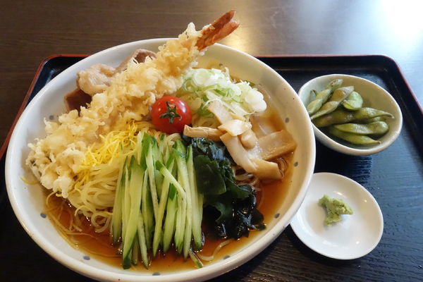 「エビ天冷やし中華」@かんのやの写真