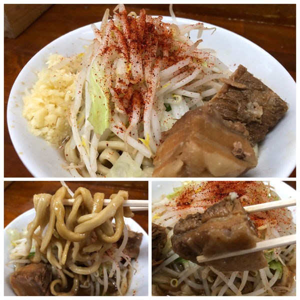 「ミニラーメン  680円 ヤサイニンニク」@蓮爾 新町一丁目店の写真