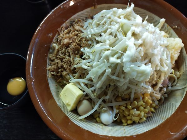 「【限定】あの味噌 大1200円+バター50円+生卵50円」@豚星。の写真