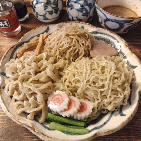 「特製つけ麺3種盛り､醤油＆味噌」@拉麺酒房 熊人の写真