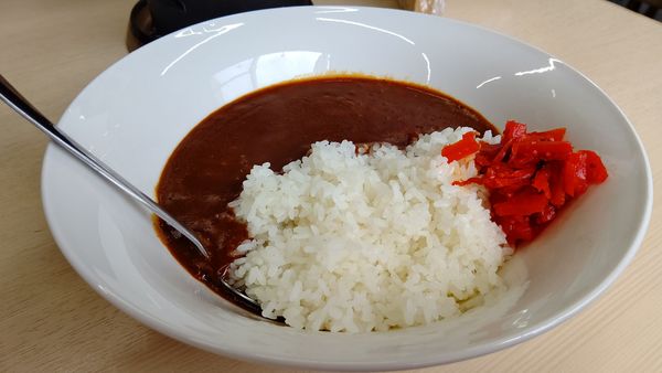 「朝のカレーライス(辛口）５５０円」@麺処 ひみつ屋の写真