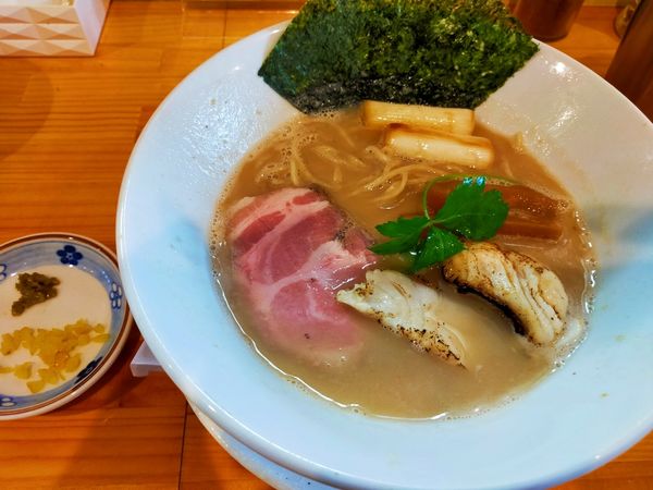 「(限定)鯛白湯そば 1000円」@麺屋 希楽夢の写真