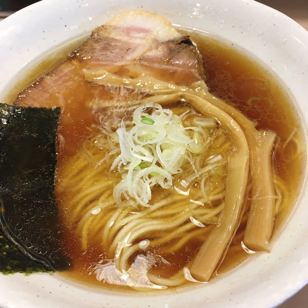 「らーめん（醤油）750円」@上州地鶏らーめん まるわの写真