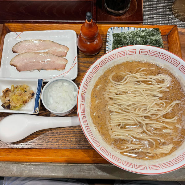 「鯖」@炭火焼濃厚中華そば 奥倫道の写真