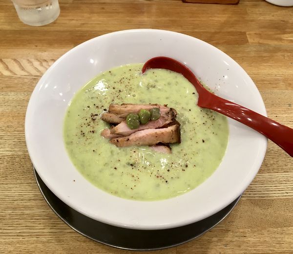 「だだちゃ豆の冷やし麺」@麺や 七彩 八丁堀店の写真