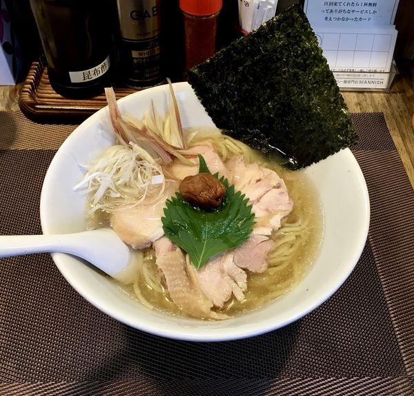 「冷たい昆布の塩らー麺」@昆布の塩らー麺専門店 MANNISHの写真