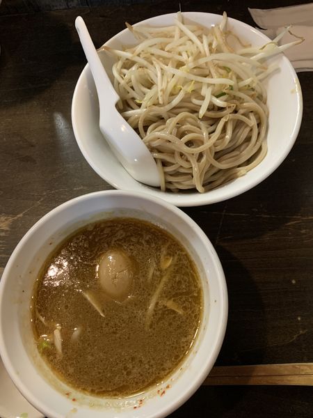 「グリーンカレーつけ麺」@極濃つけ麺 ブンブンマルの写真