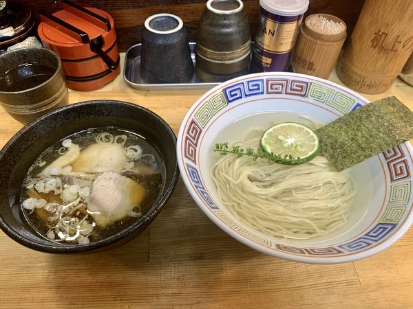 「チューリップ昆布水つけ蕎麦1100円」@我的中華そば 机上の空論。の写真