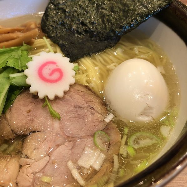 「塩ラーメン大盛、味玉トッピング」@生竜の写真