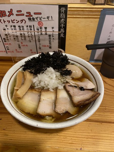 「特製背脂煮干蕎麦」@中華そば 一陽来復の写真