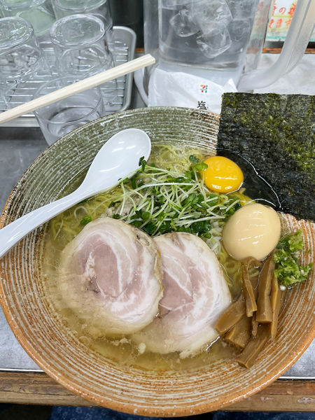 「マテ貝出汁塩ラーメン」@覆麺 智の写真