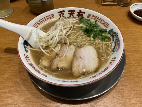 「餃子（3個）とらーめん」@餃子の天天有の写真