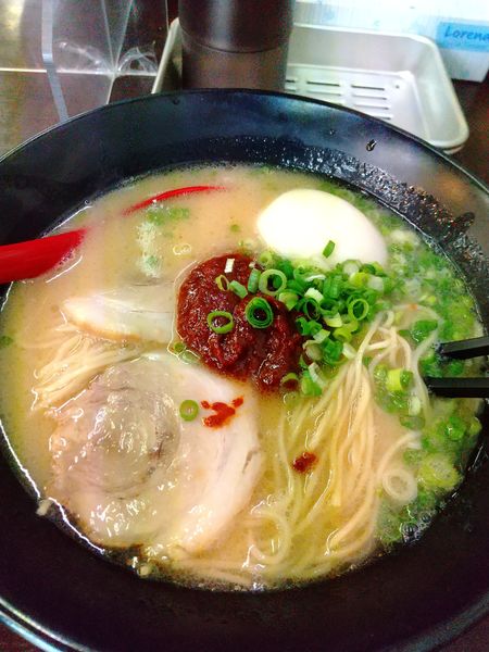 「からとんラーメン＋味玉」@博多糟屋らーめん あかつき 北金目店の写真