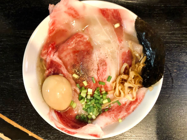 「★＜本日の裏そば＞国産和牛そば🍜¥1,600」@塩そば 桑ばらの写真