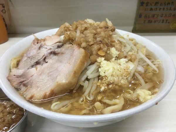 「ラーメン（ﾆﾝﾆｸ ｱﾌﾞﾗ）」@ラーメン荘 歴史を刻め 本店の写真