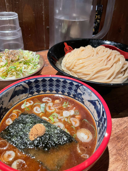 「つけ麺ネギ飯セット」@つけ麺専門店 三田製麺所 新宿西口店の写真