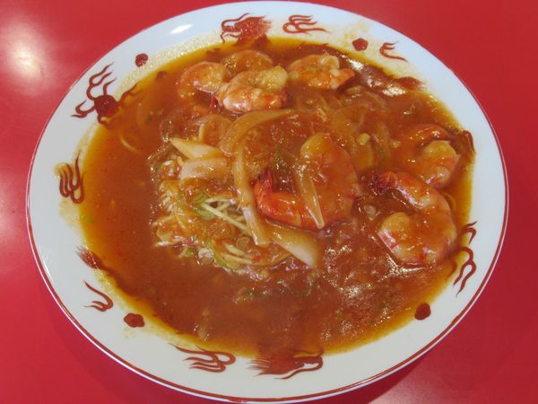 「エビチリあんかけめん（870円）」@大門の写真