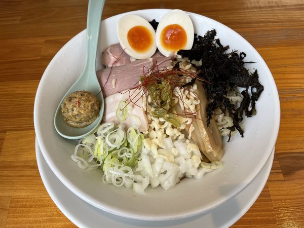 「期間限定 ししとうの冷やしまぜそば(モリモリ)1230円」@ニボチャチャ！！ラーメン あらき軒の写真