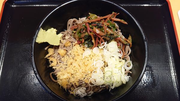 「（期間限定）ヒョウそば（冷）　４００円　※」@よもだそば 新宿西口店の写真