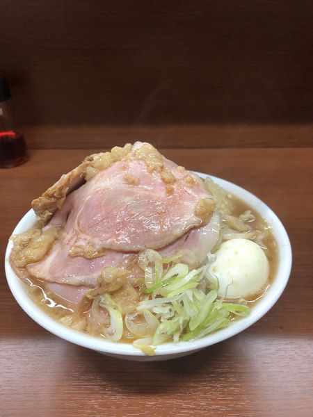 「ラーメン＋豚増しMIX＋ゆで卵」@どでん 西川口店の写真