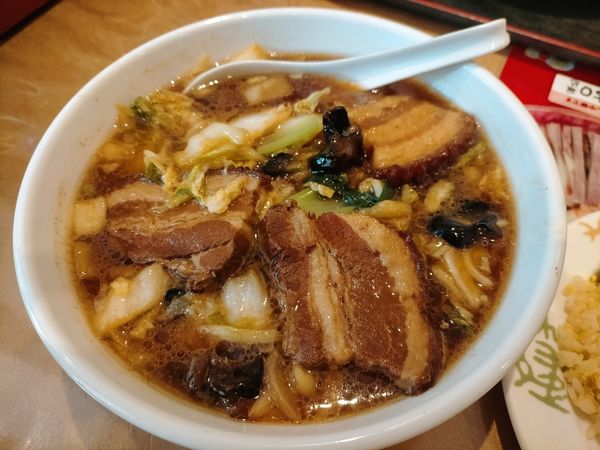 「角煮麺＆半チャーハンセット850円」@中華料理 南国亭 神田淡路町店の写真