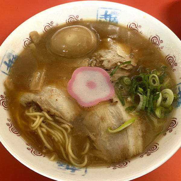 「中華そば＋味付煮玉子」@井出商店の写真