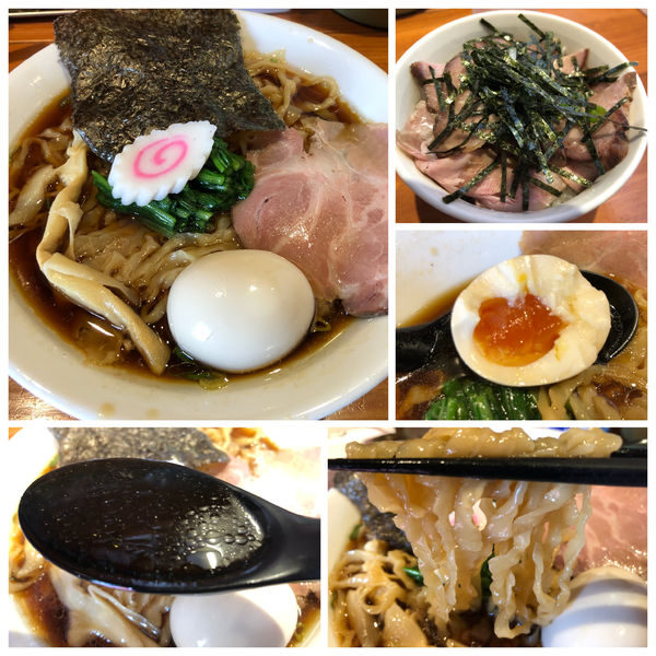 「中華そば 780円 ネギチャーシュー丼 310円」@麺屋 真心の写真