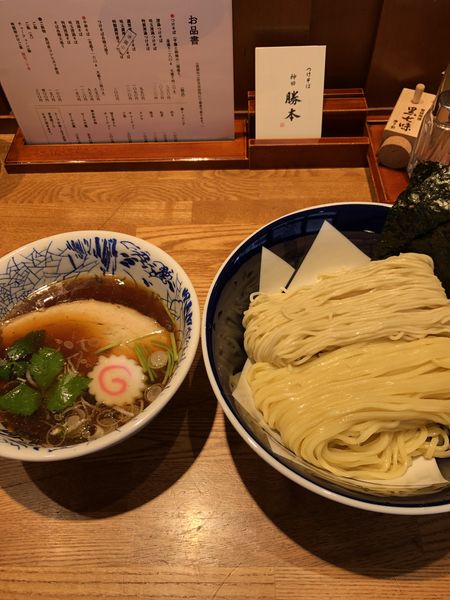 「清湯つけそば950円」@つけそば 神田勝本の写真