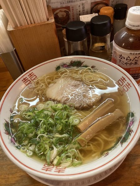 「金醤油ラーメン・大盛(800円)」@金久右衛門 梅田店の写真
