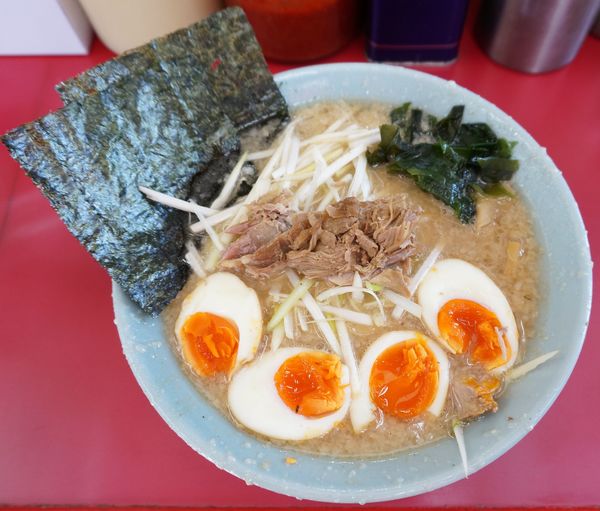 「ネギラーメン＋味玉＋味玉」@ラーメンショップ 牛久結束店の写真