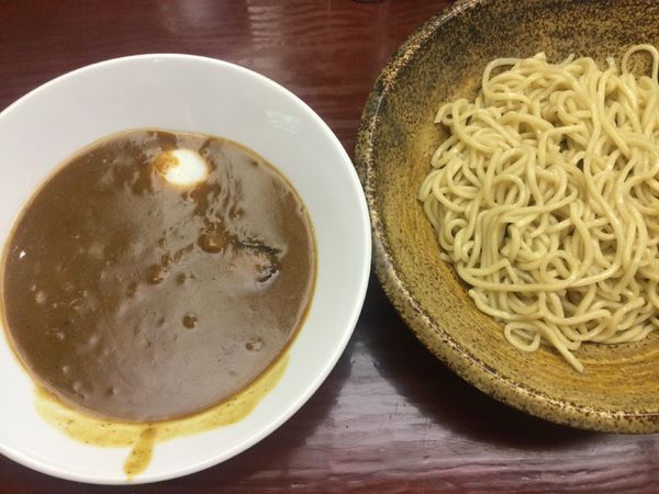 「【期間限定】カレーつけ麺・温玉変更(¥750)」@日乃屋の写真
