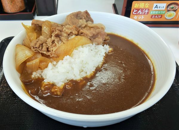 「牛スパイシーカレー並盛」@吉野家 朝霞台駅南口店の写真