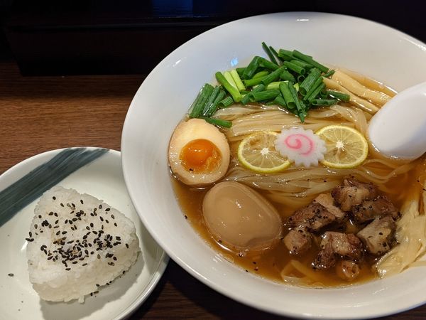 「限定冷やしラーメン」@中華そば 花京 天六店の写真